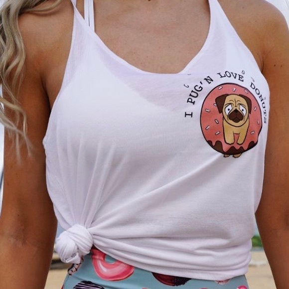 3/$20 - Women’s Pug Tank Top - Picture 6 of 7